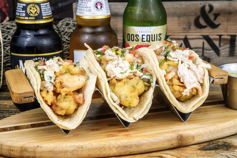 Beer Battered Shrimp Tacos2