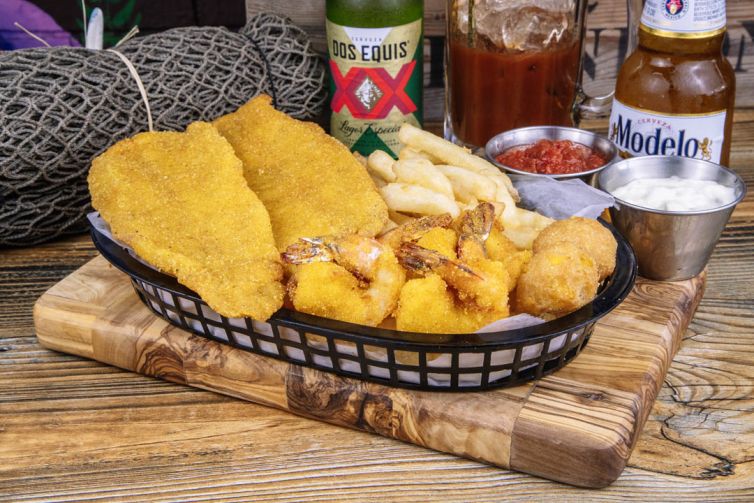 Catfish and Shrimp Basket